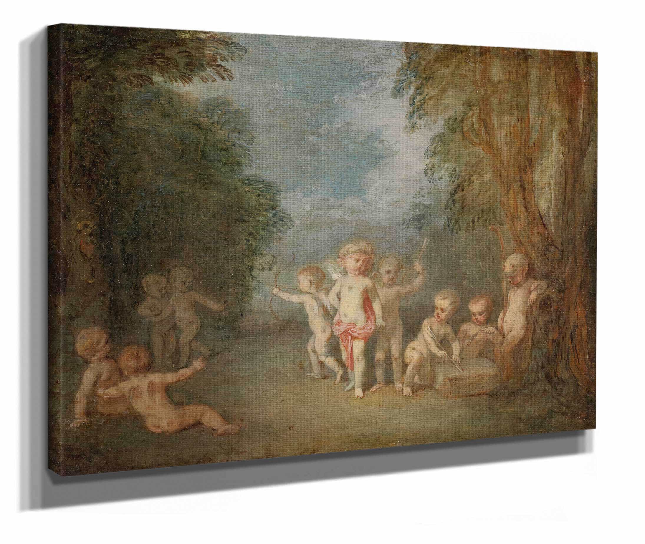 Cupids Realm Le Royaume De Lamour by Jean Antoine Watteau - Image 2