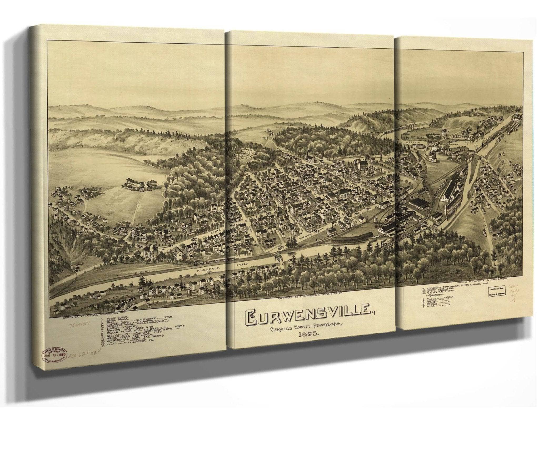 Curwensville Clearfield County Pennsylvania 1895 State Of Pennsylvania - Image 6