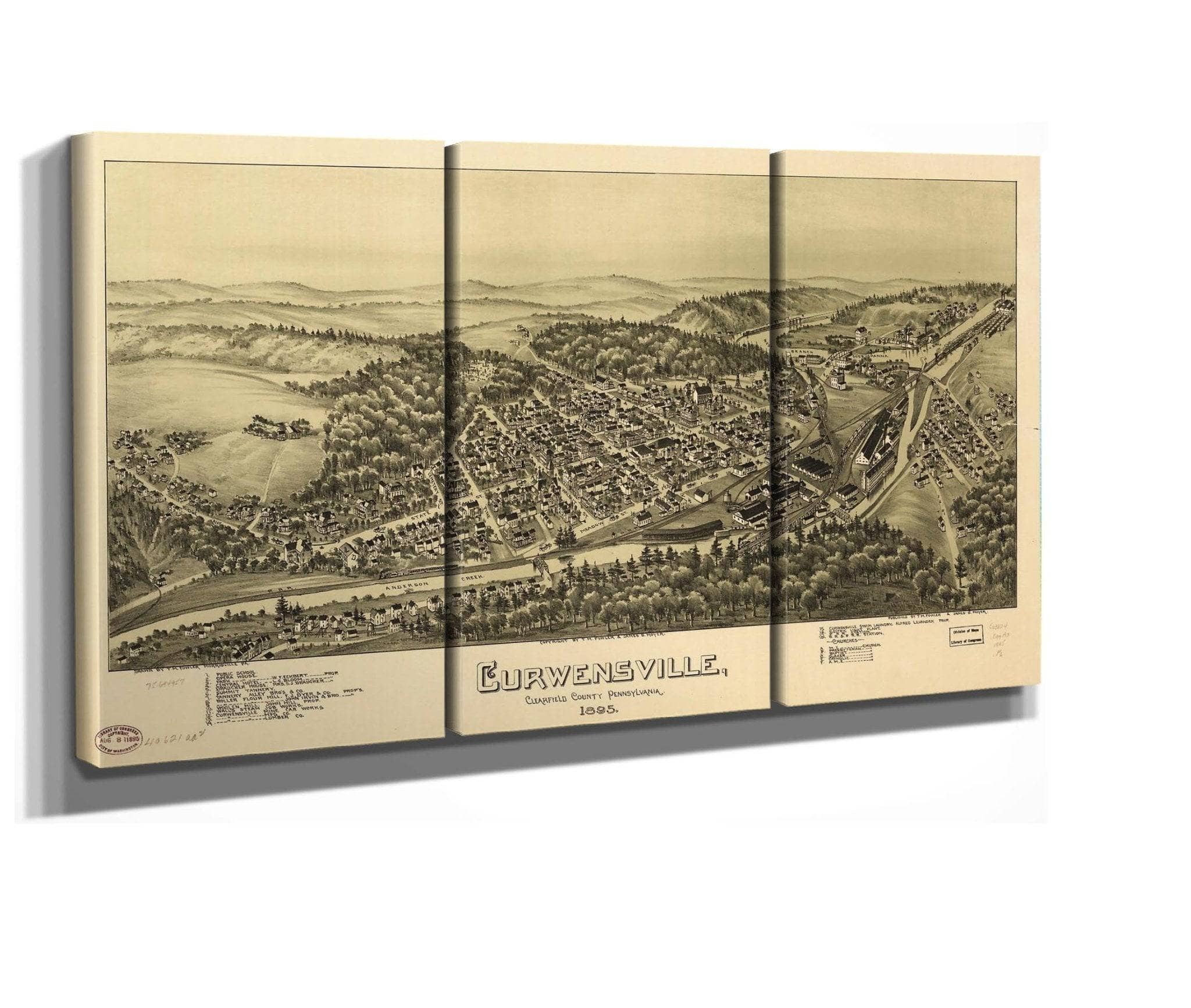 Curwensville Clearfield County Pennsylvania 1895 State Of Pennsylvania - Image 7