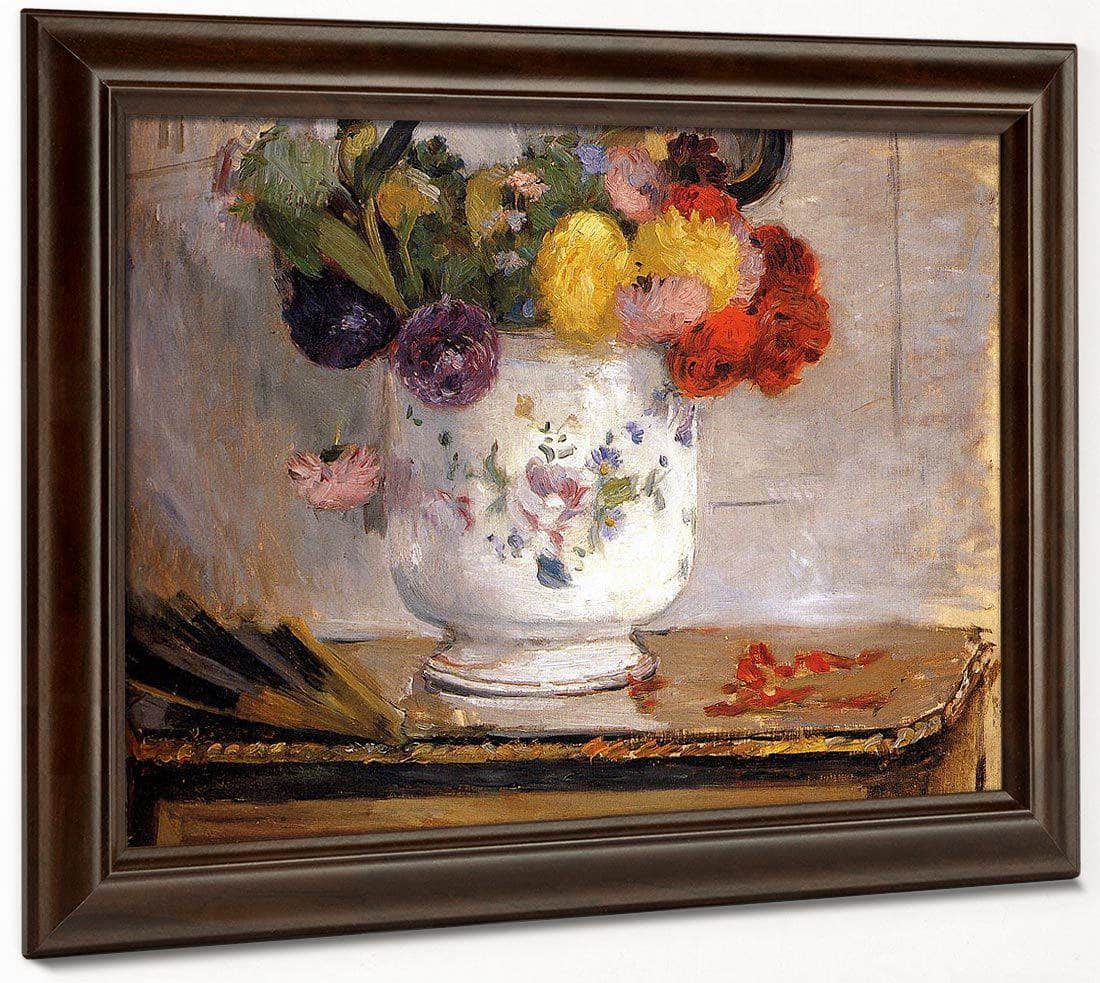 Dahlias 1876 Oil On Canvas 5590X4610Mm Private Collection By Berthe Morisot - Image 6