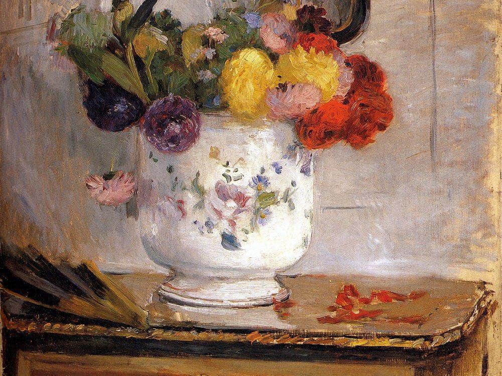 Dahlias 1876 Oil On Canvas 5590X4610Mm Private Collection By Berthe Morisot - Image 7