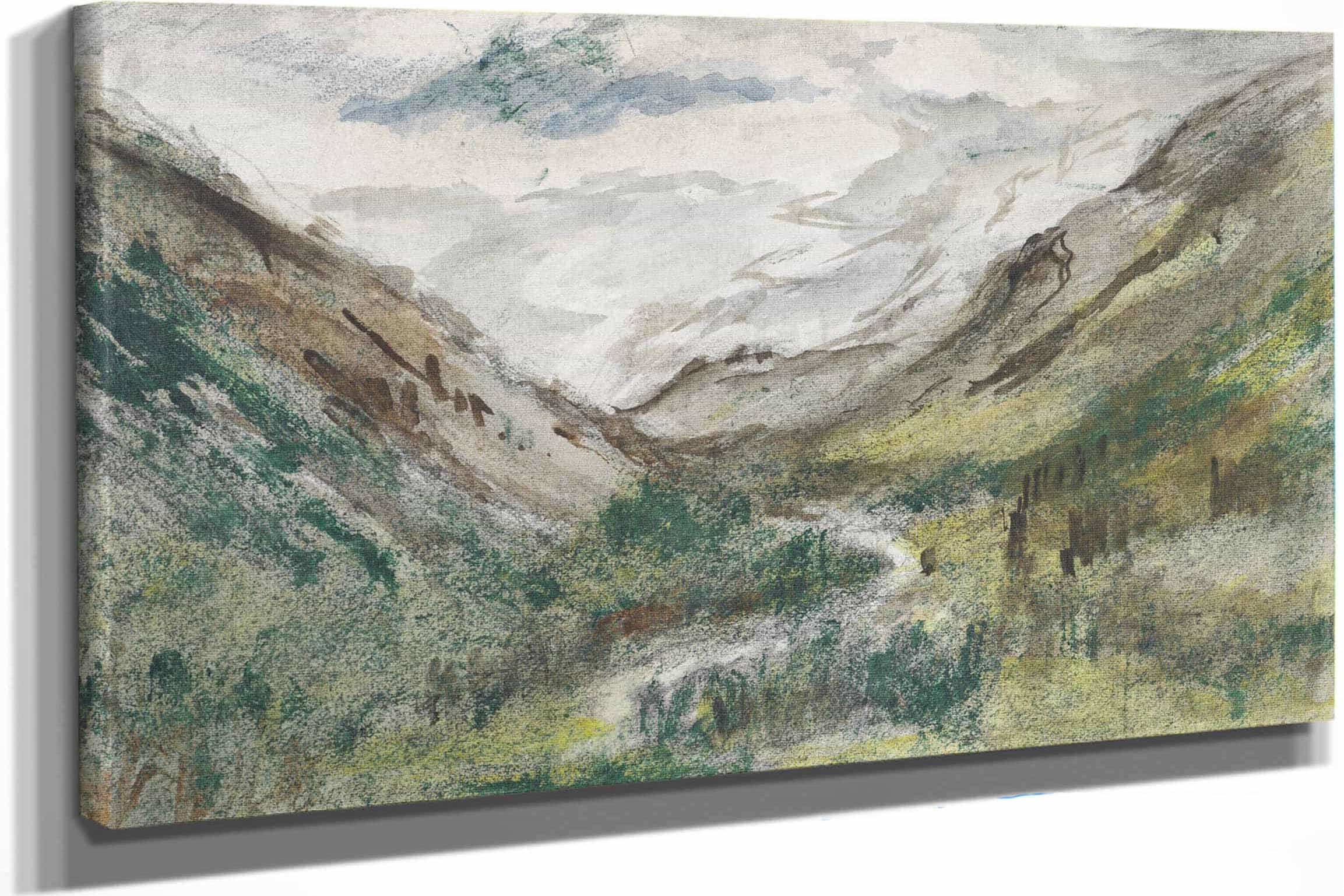 Dal Met Begroeide Bergen  by Jozef Israels