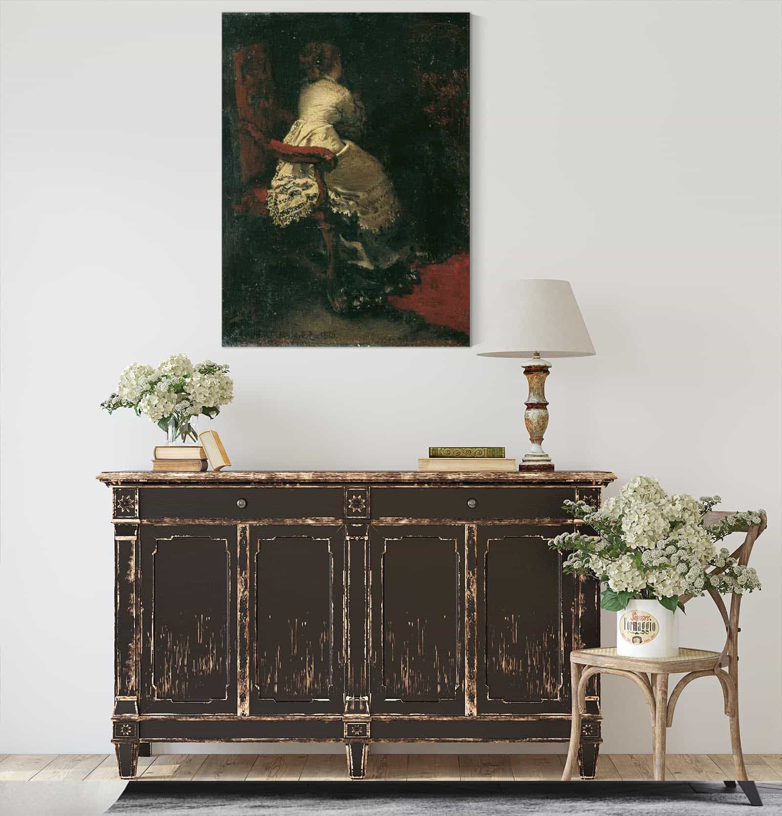 Dame Im Lehnstuhl by Albert Von Keller - Image 4