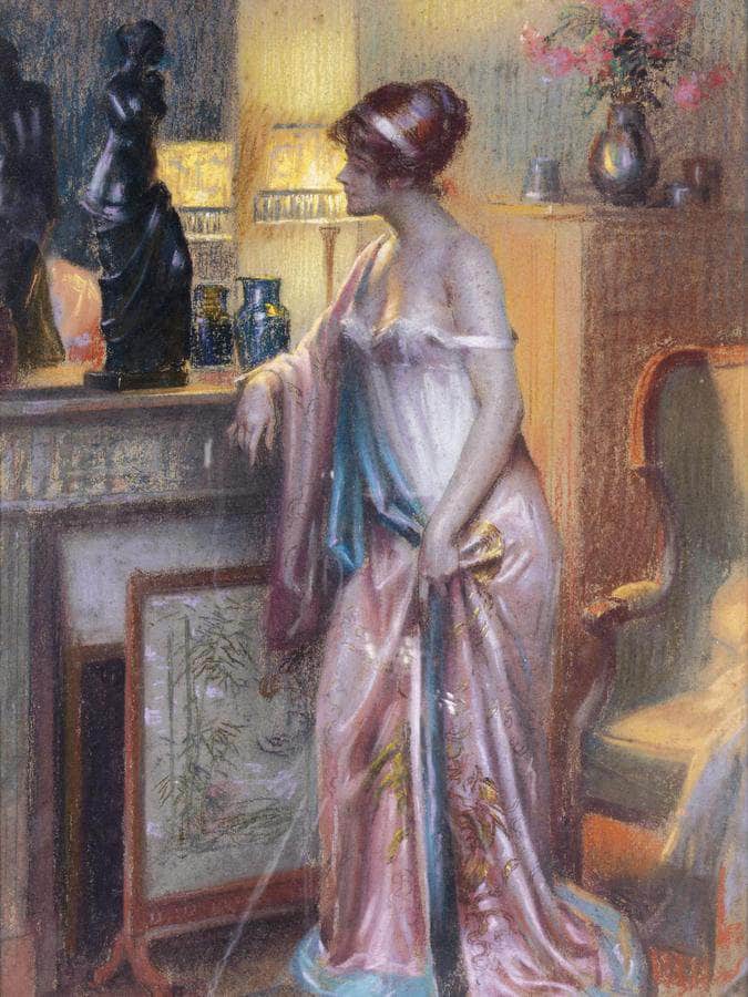 Dame Regardant Une Statue By Enjolras Delphin - Image 6