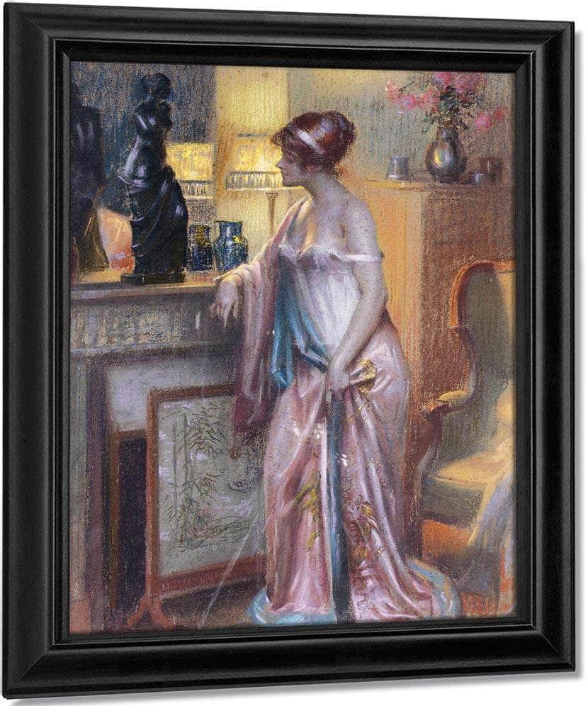 Dame Regardant Une Statue By Enjolras Delphin - Image 7