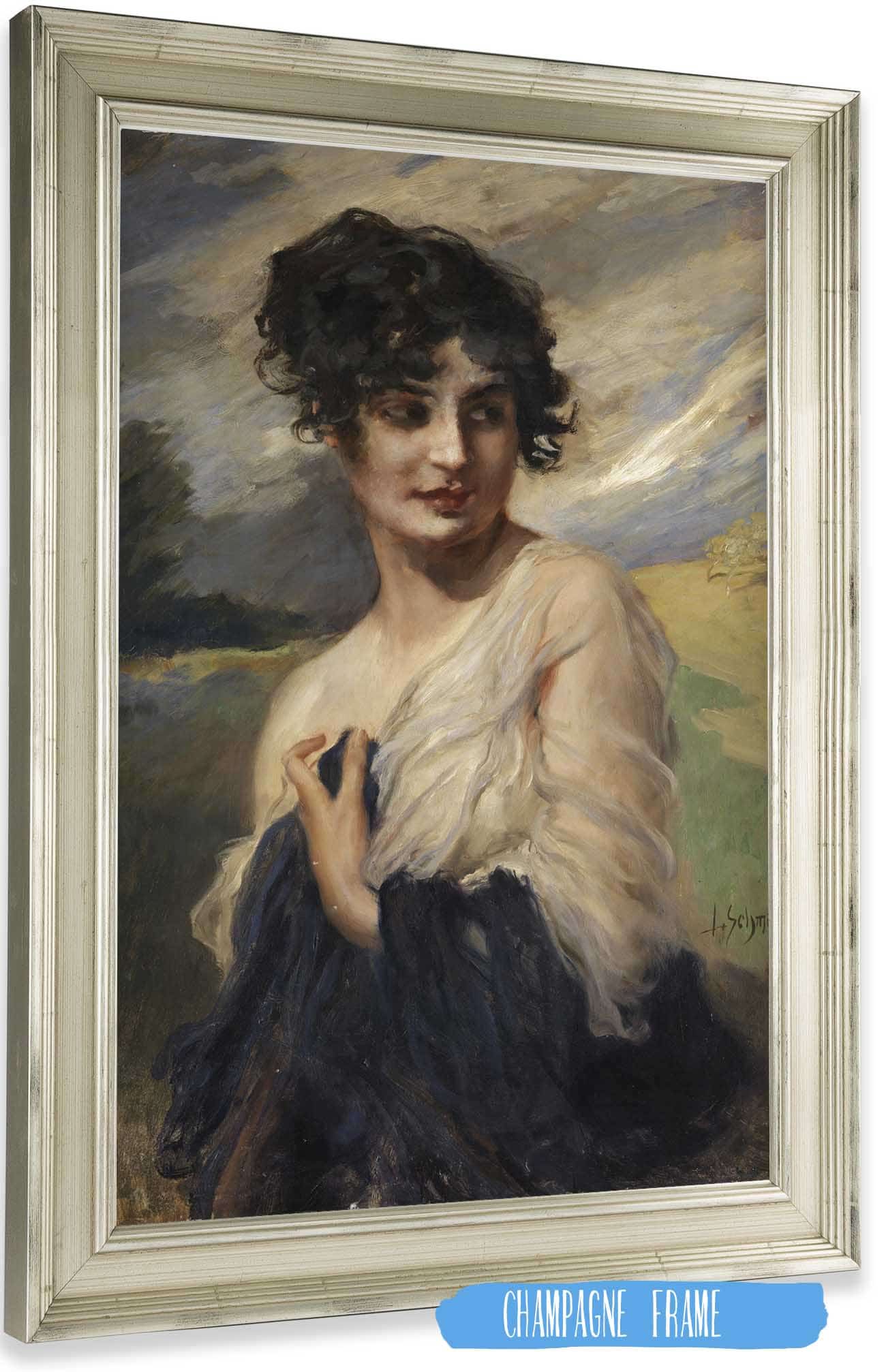 Damenbildnis by Leopold Schmutzler