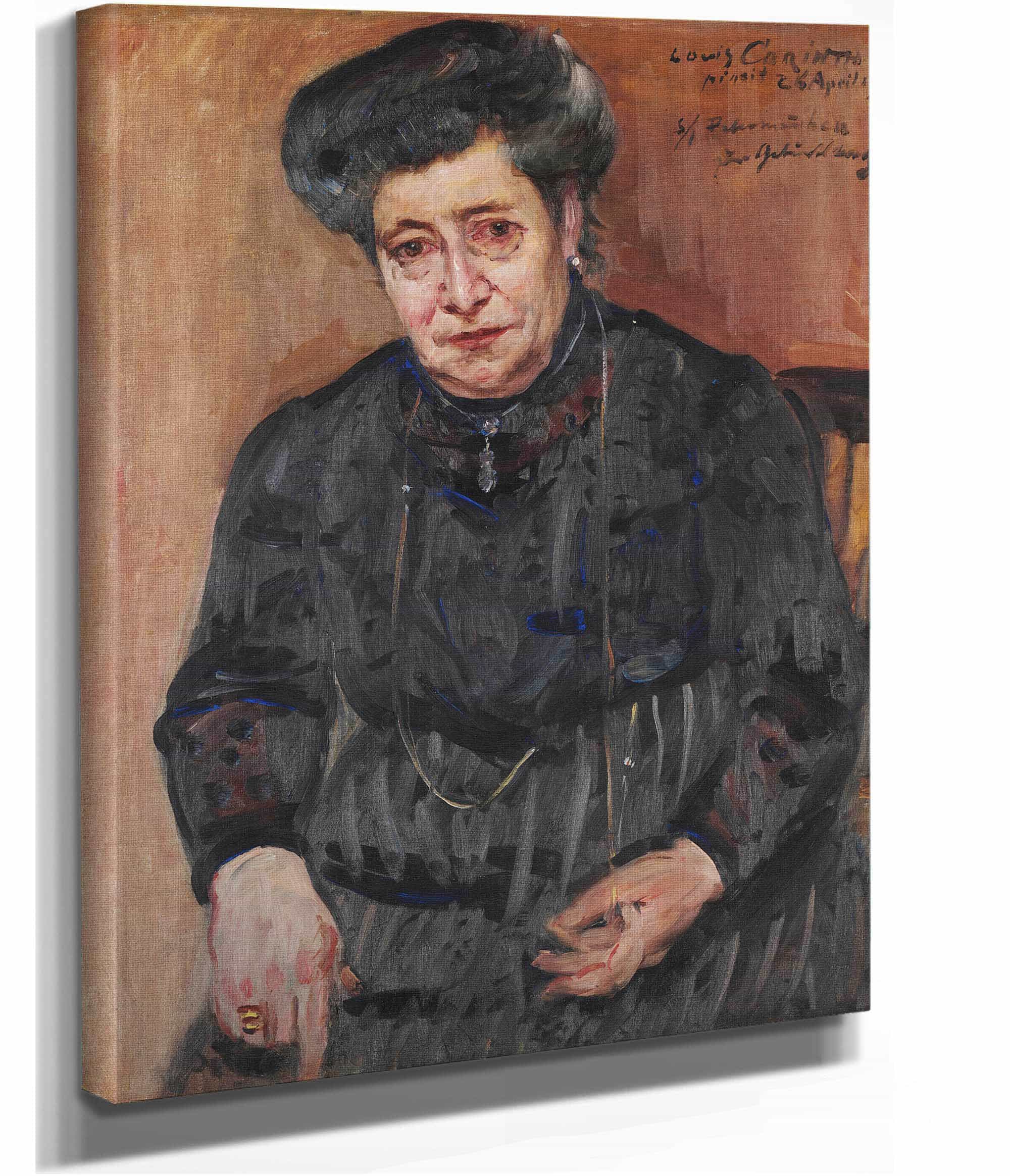 Damenportrat Portrait Of The Artists Mother In Law by Lovis Corinth - Image 2