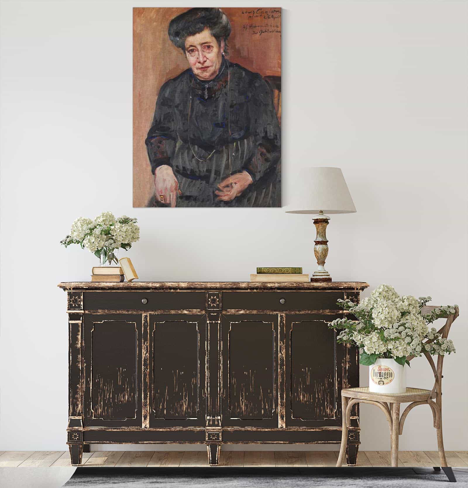 Damenportrat Portrait Of The Artists Mother In Law by Lovis Corinth - Image 4