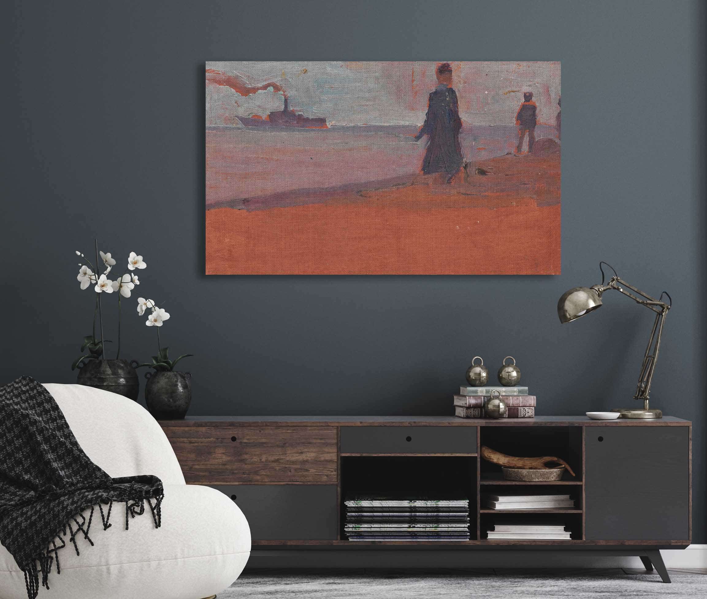 Dampfer Vom Strand Aus Gesehen by Egon Schiele - Image 5