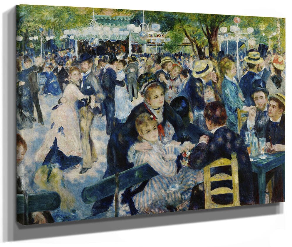 Dance At Le Moulin De La Galette 1 By Pierre Auguste Renoir