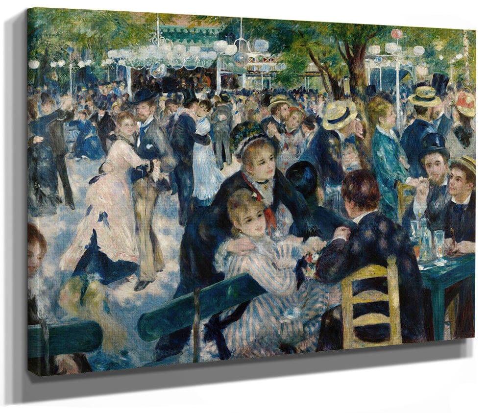 Dance At Le Moulin De La Galette 2 By Pierre Auguste Renoir
