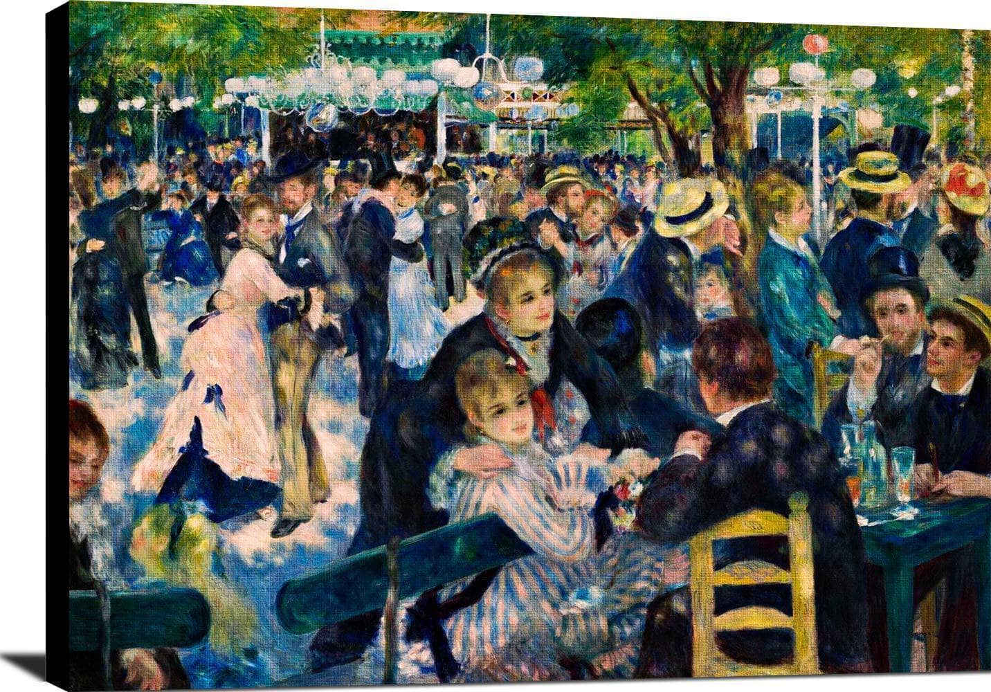 Dance At Le Moulin De La Galette Painting Auguste Renoir Canvas Art - Image 2