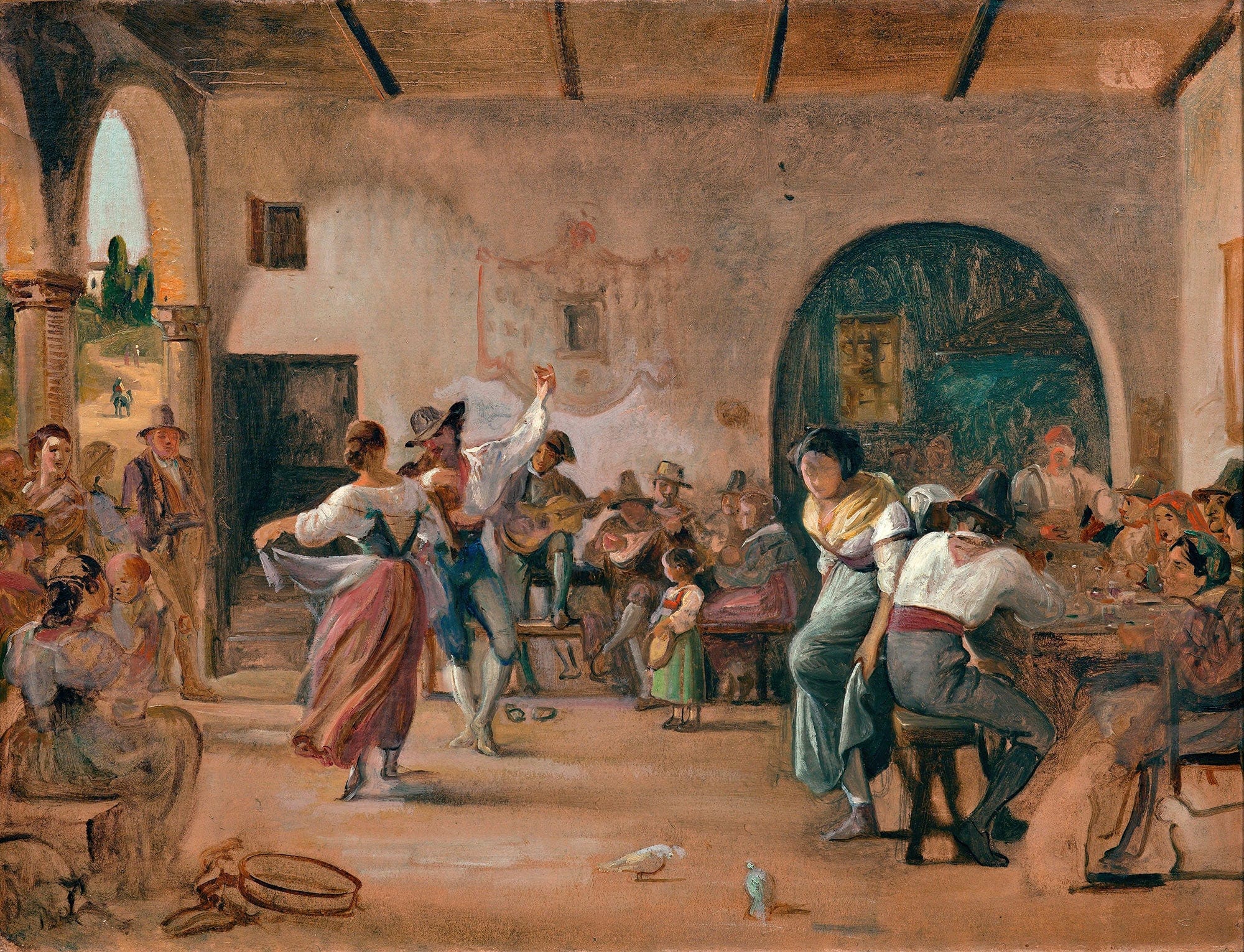 Dance In An Osteria by Wilhelm Marstrand