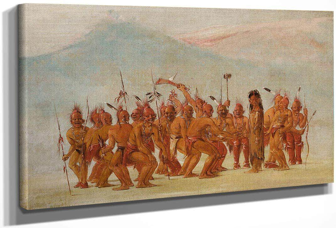 Dance To The Berdash By George Catlin