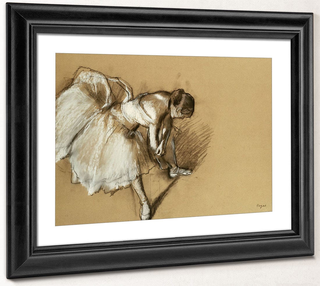 Dancer Adjusting Her Shoe By Edgar Degas - Image 4