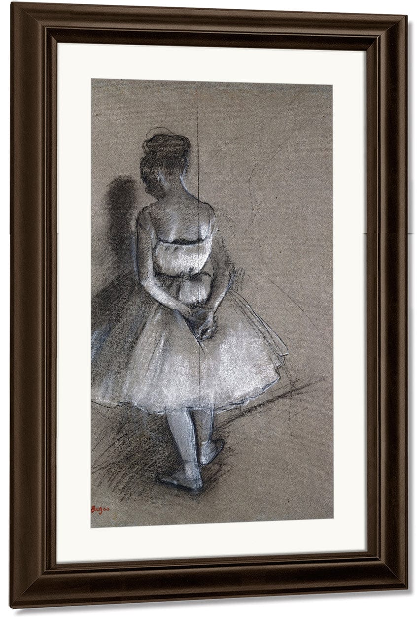 Dancer Standing, Her Hands Crossed Behind Her Back By Edgar Degas - Image 3