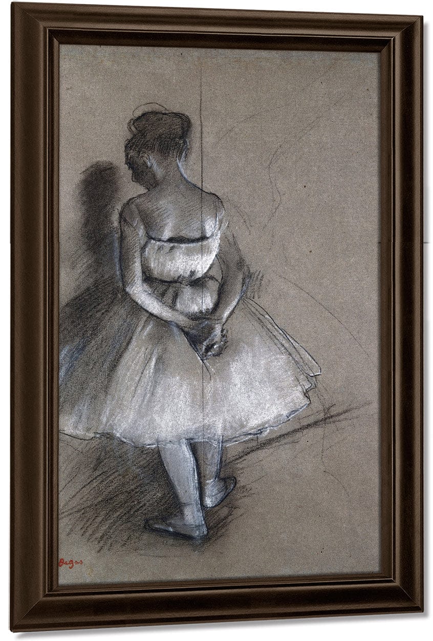 Dancer Standing, Her Hands Crossed Behind Her Back By Edgar Degas - Image 4