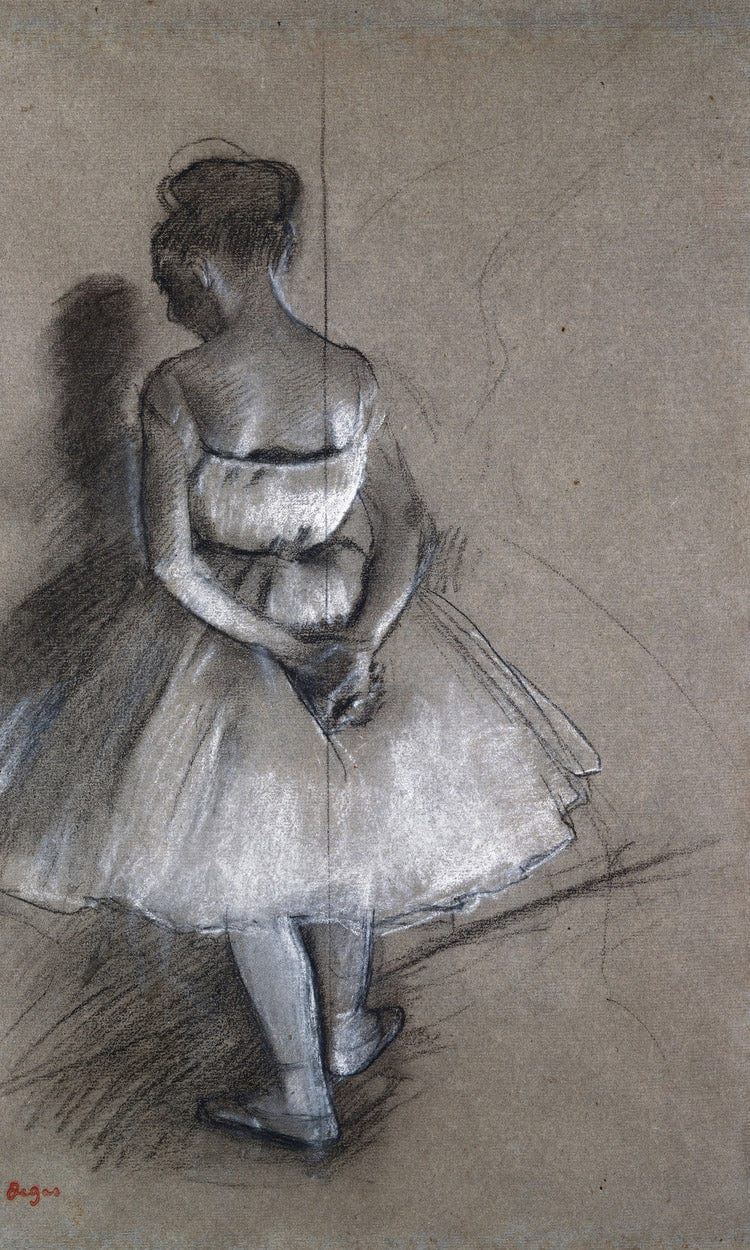 Dancer Standing, Her Hands Crossed Behind Her Back By Edgar Degas - Image 5