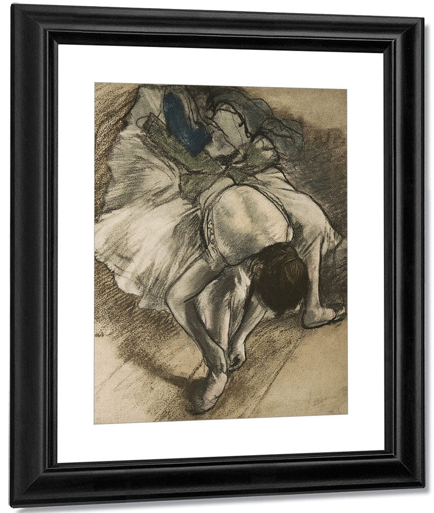 Dancer Tying Her Shoe By Edgar Degas - Image 3