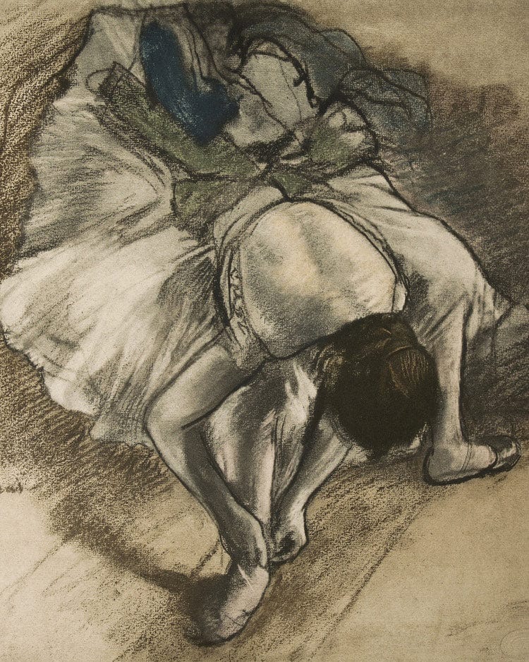 Dancer Tying Her Shoe By Edgar Degas - Image 6