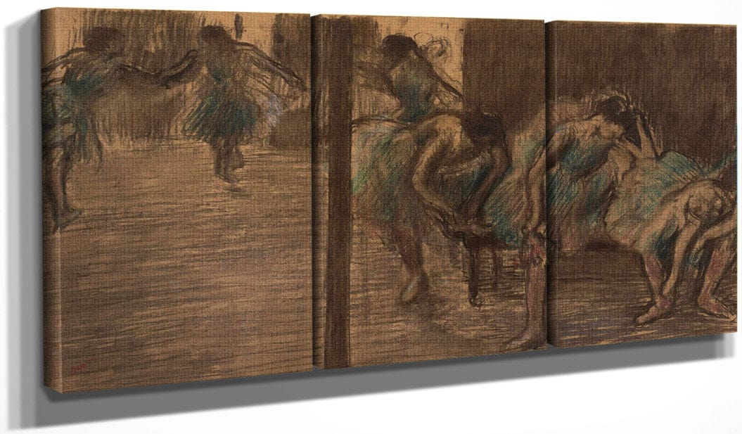 Dancers In The Rehearsal Room By Edgar Degas