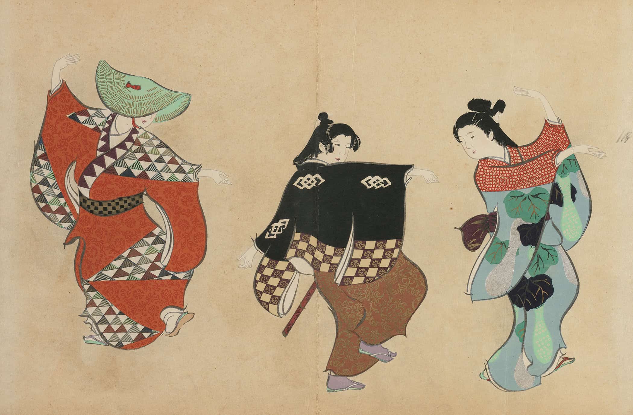 Dancing Odori by Kamisaka Sekka - Image 2