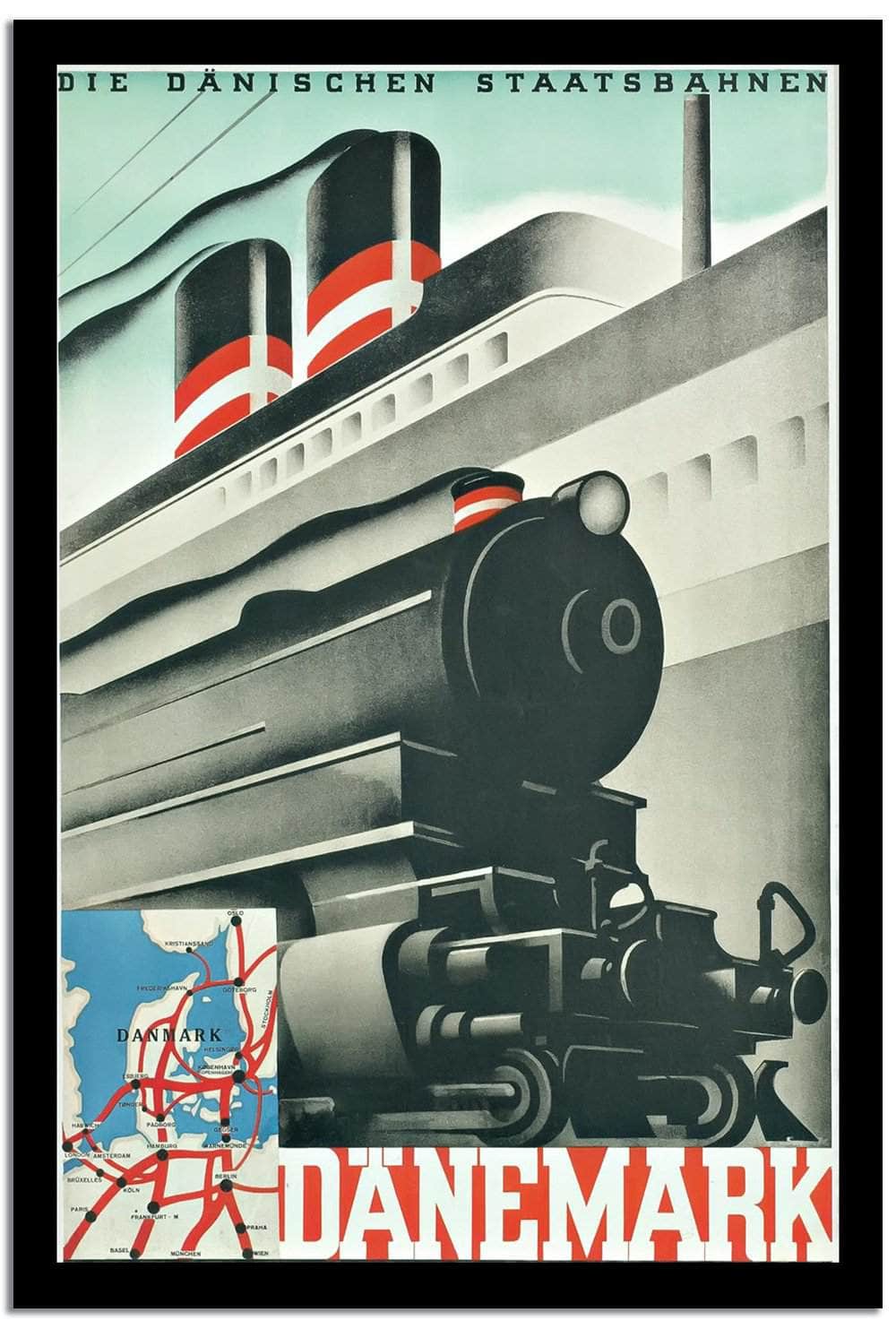 Danemare  Vintage Poster - Image 2