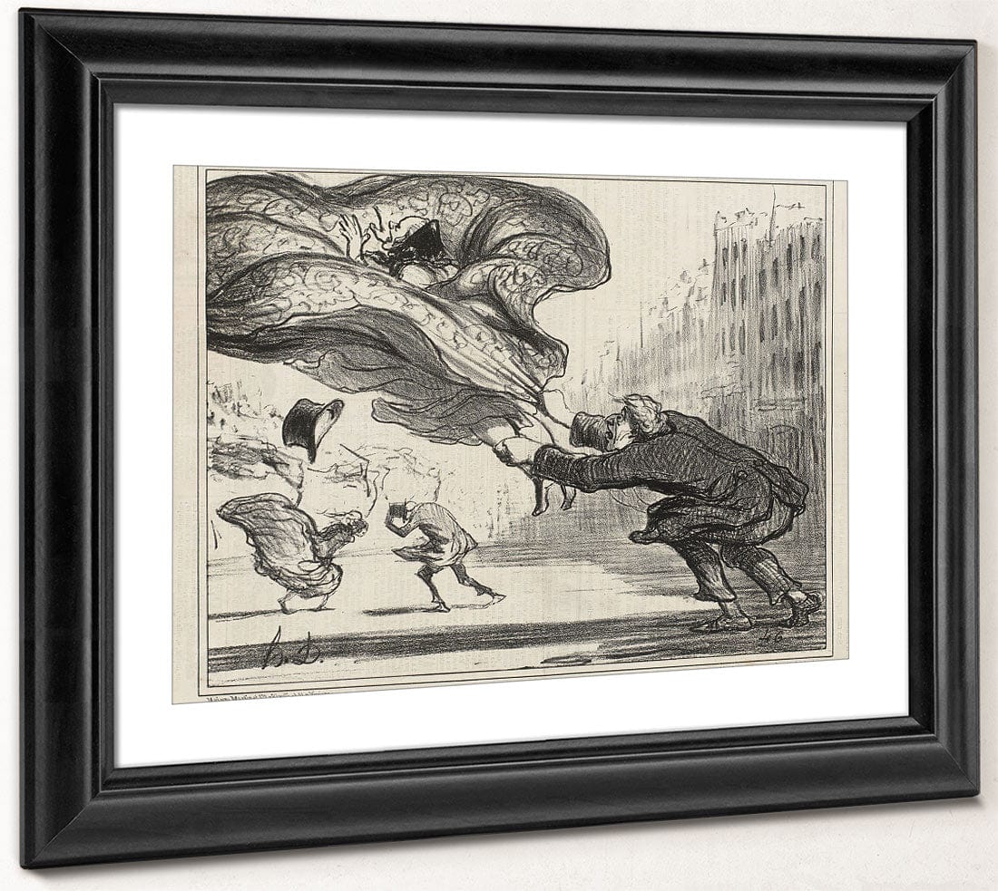 Danger De Porter Des Jupons Ballons... By Honore Daumier - Image 4