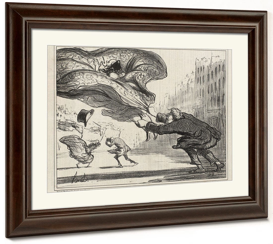 Danger De Porter Des Jupons Ballons... By Honore Daumier - Image 5