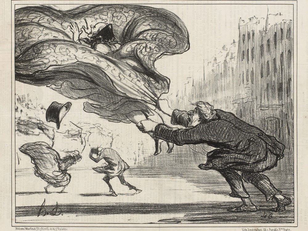 Danger De Porter Des Jupons Ballons... By Honore Daumier - Image 7