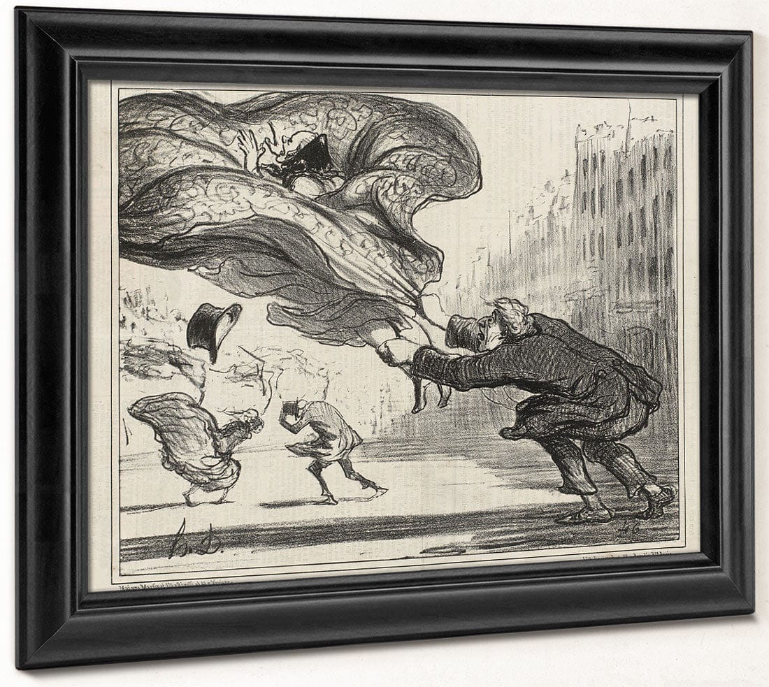 Danger De Porter Des Jupons Ballons... By Honore Daumier - Image 8