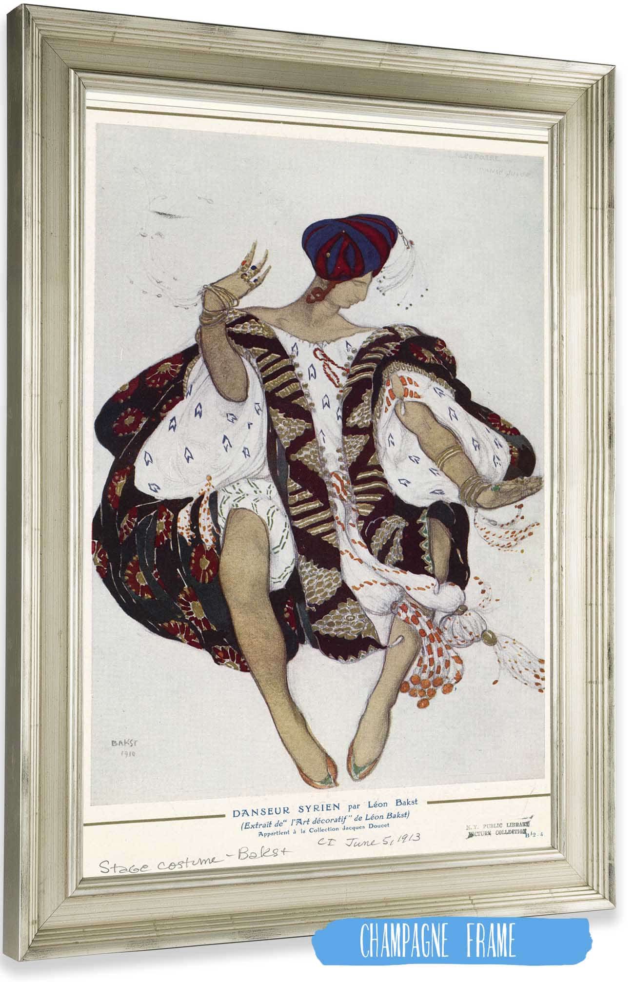 Danseur Syrien Par Leon Bakst by Leon Bakst