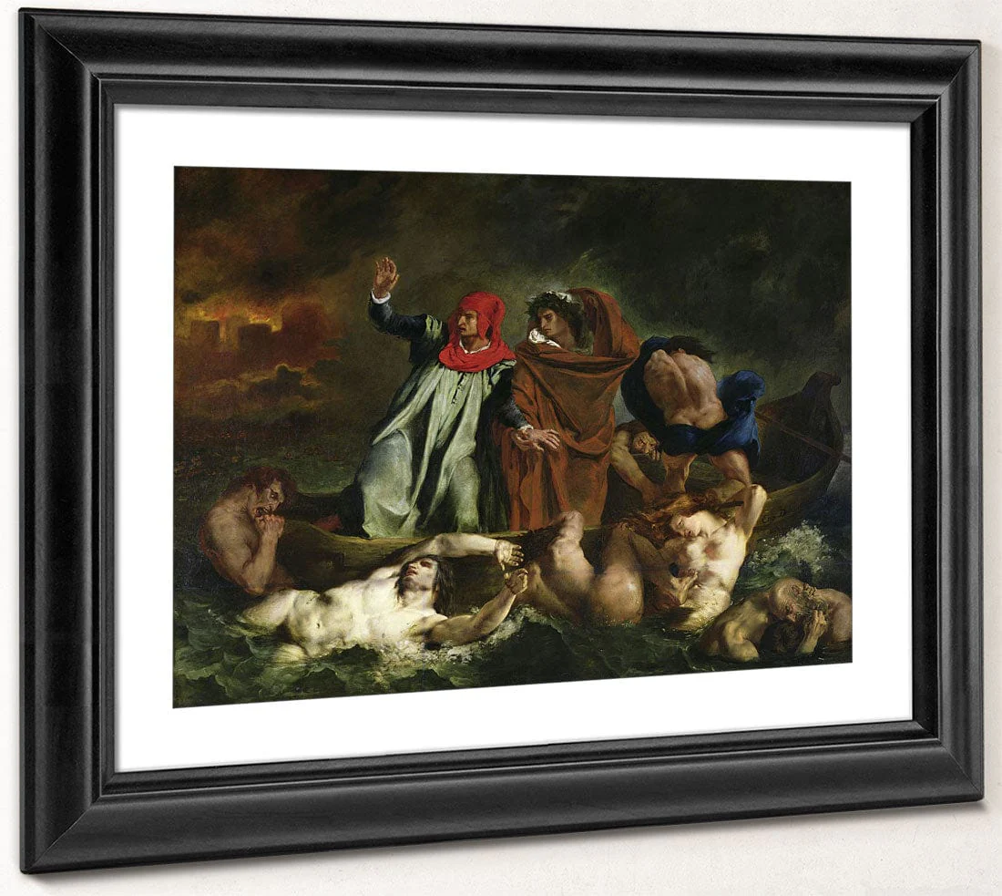 Dante (1265 1321) And Virgil (70 19 Bc) In The Underworld By Ferdinand Victor Eugene Delacroix - Image 2
