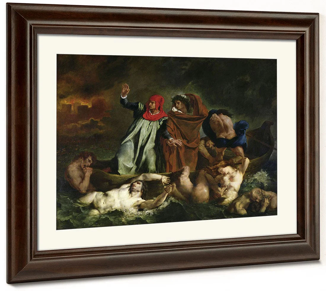 Dante (1265 1321) And Virgil (70 19 Bc) In The Underworld By Ferdinand Victor Eugene Delacroix - Image 3