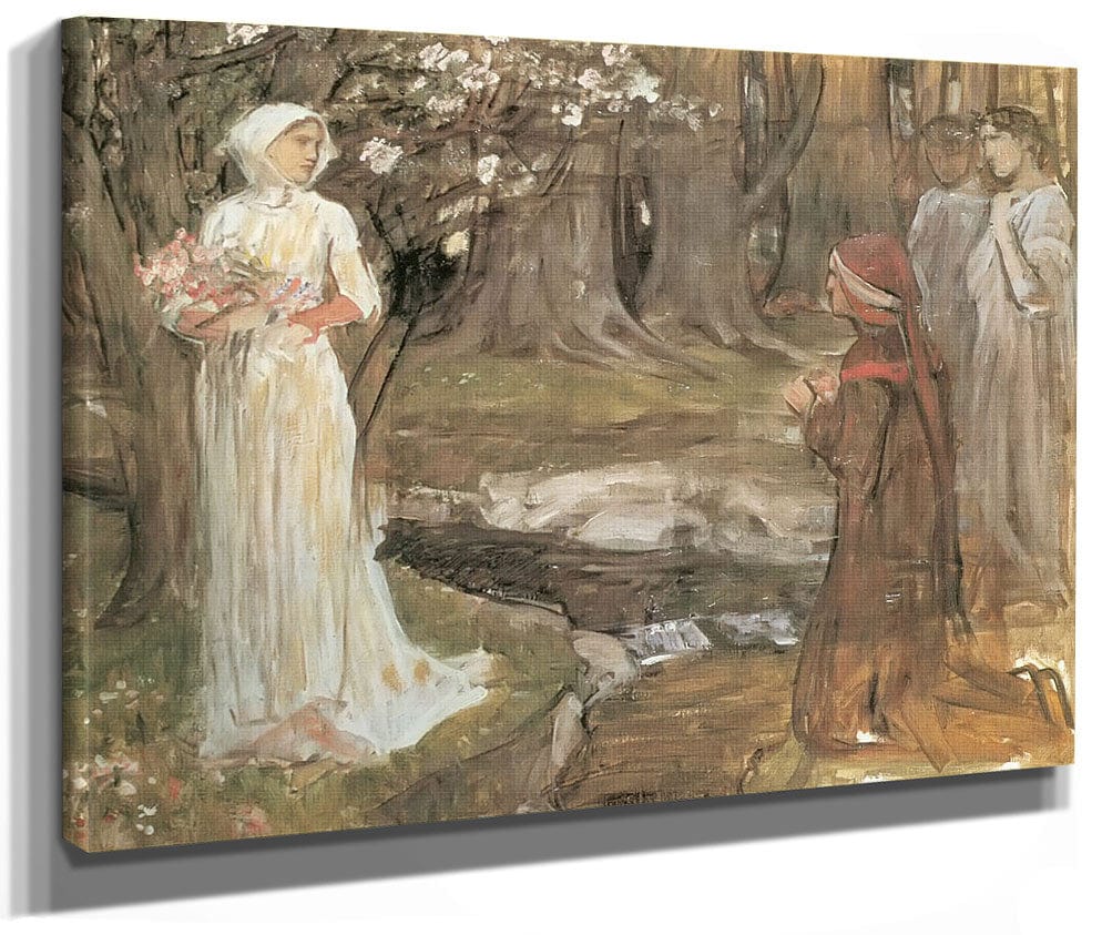 Dante And Beatrice By John Waterhouse