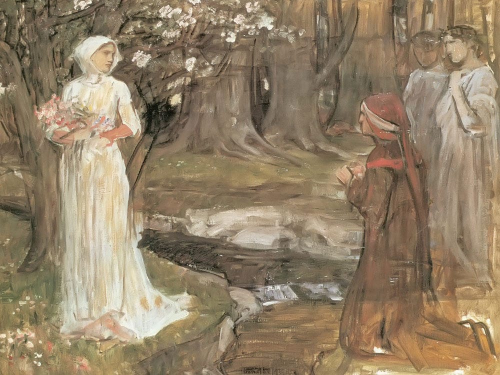 Dante And Beatrice By John Waterhouse - Image 7