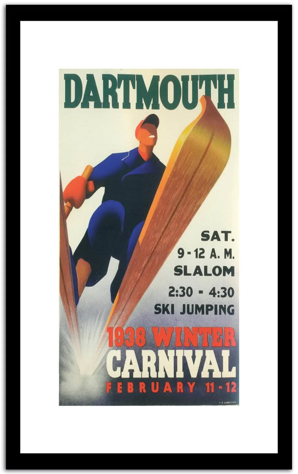 Dartmouth Vintage Poster