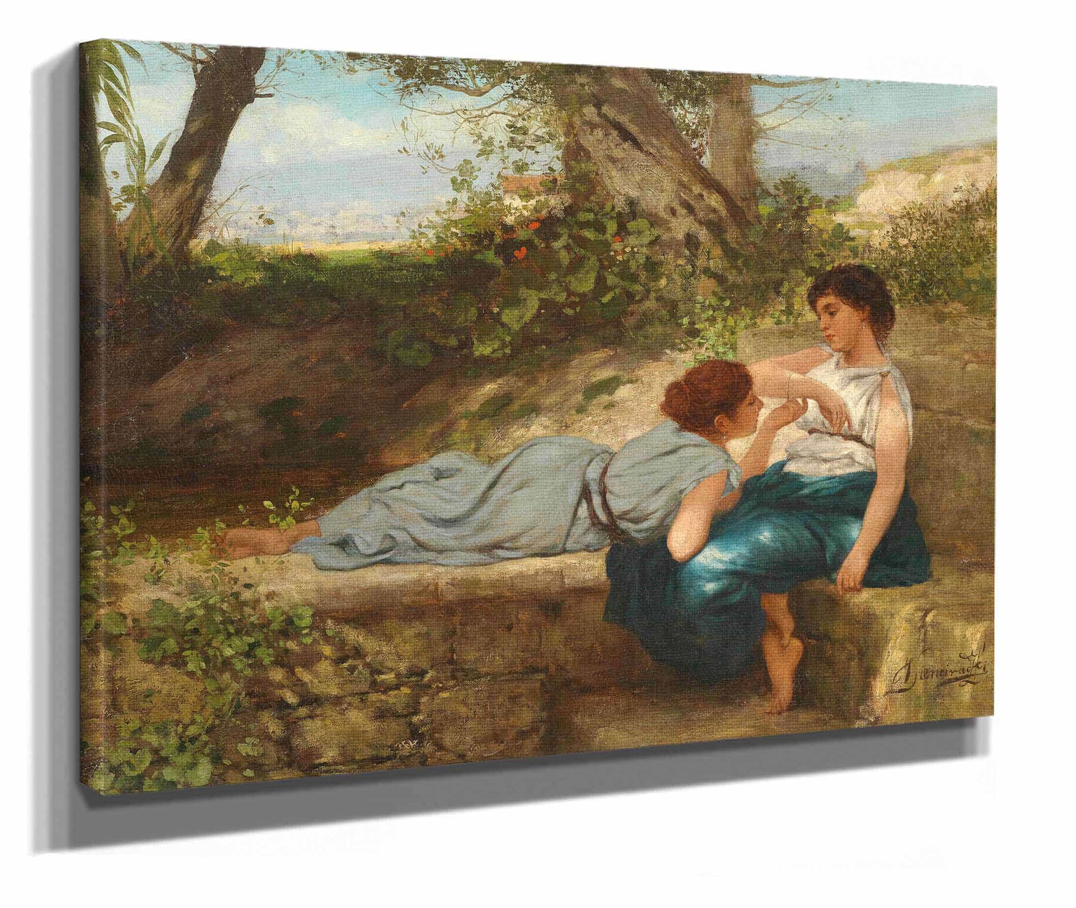 Das Gesprach by Henryk Siemiradzki - Image 2