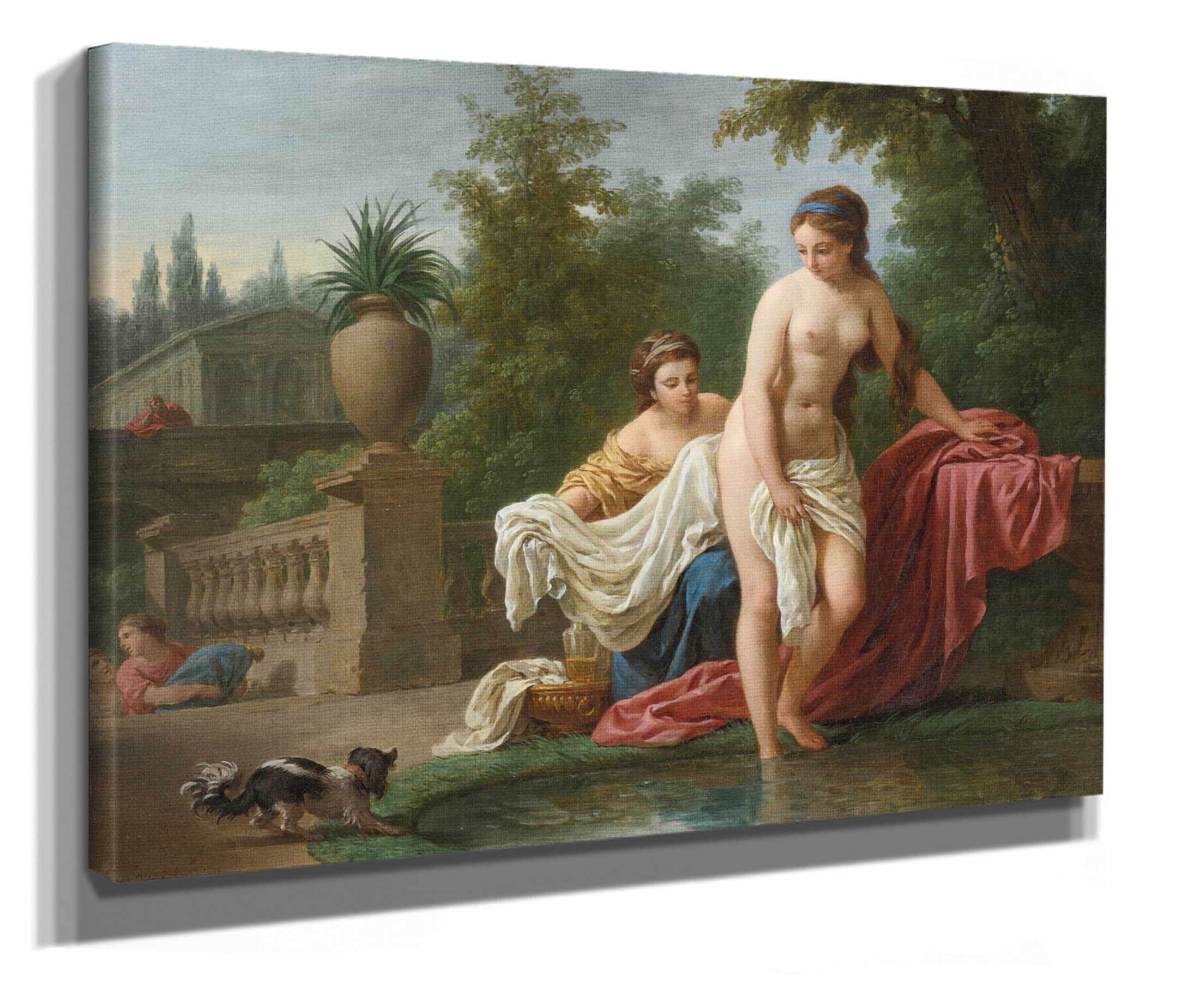 David And Bathsheba by Louis Jean Francois Lagrenee - Image 2