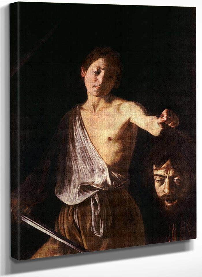 David With The Head Of Goliath 1610 By Caravaggio