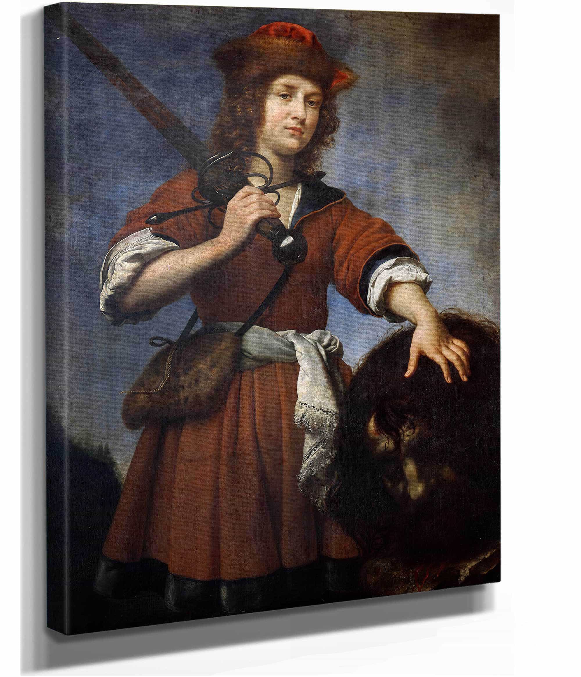 David With The Head Of Goliath by Carlo Dolci - Image 2
