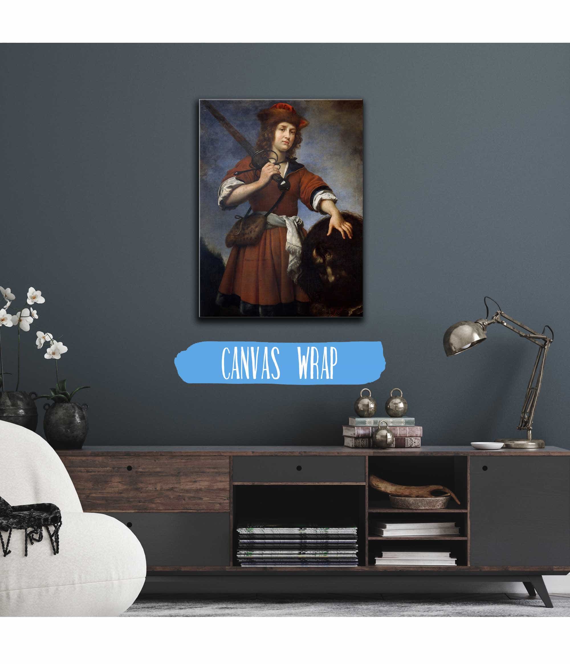 David With The Head Of Goliath by Carlo Dolci - Image 3