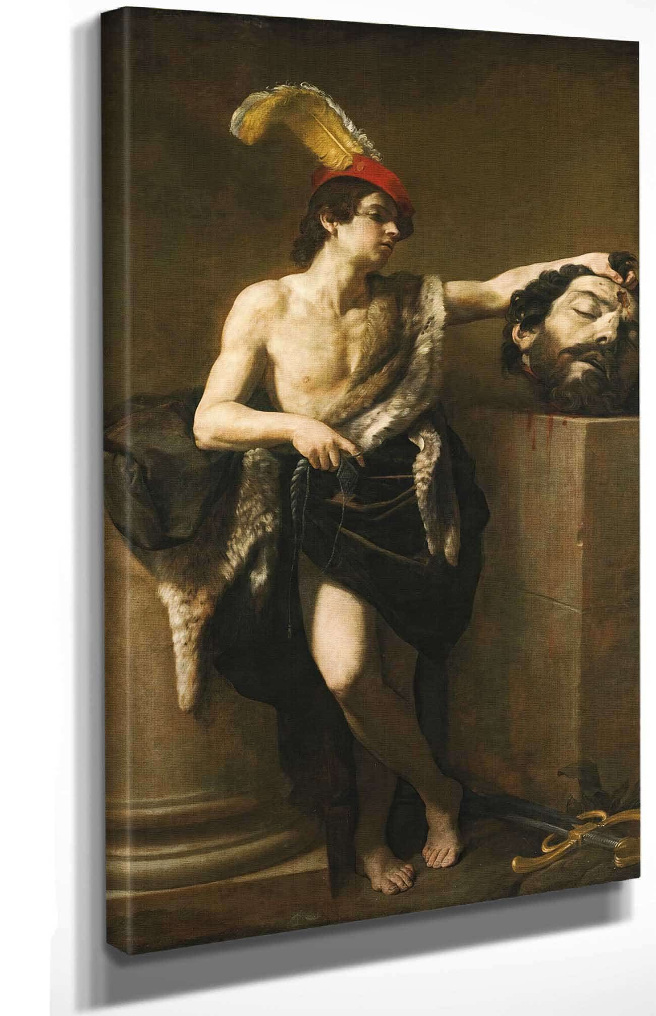 David With The Head Of Goliath by Guido Reni - Image 4