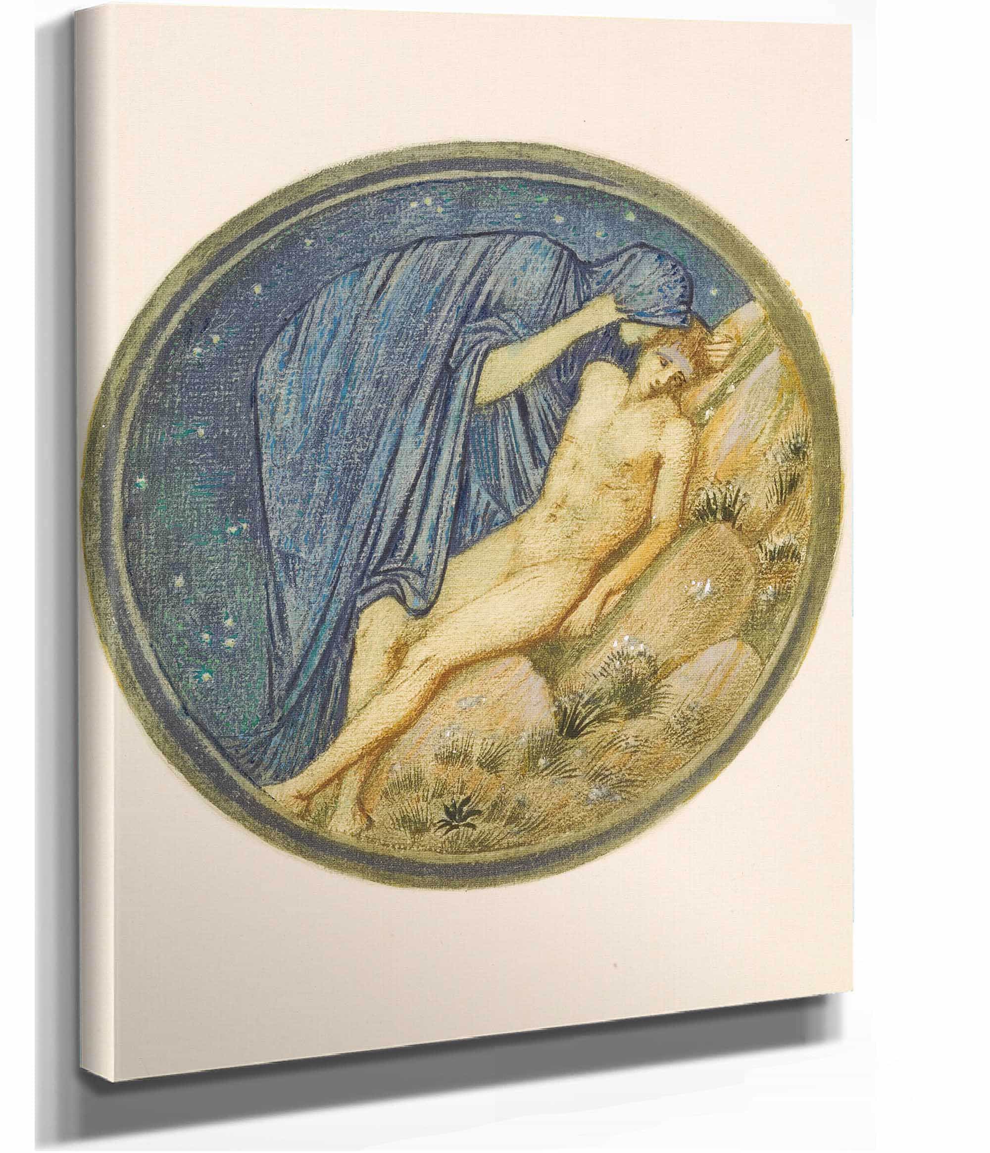 Day And Night by Sir Edward Coley Burne Jones - Image 2
