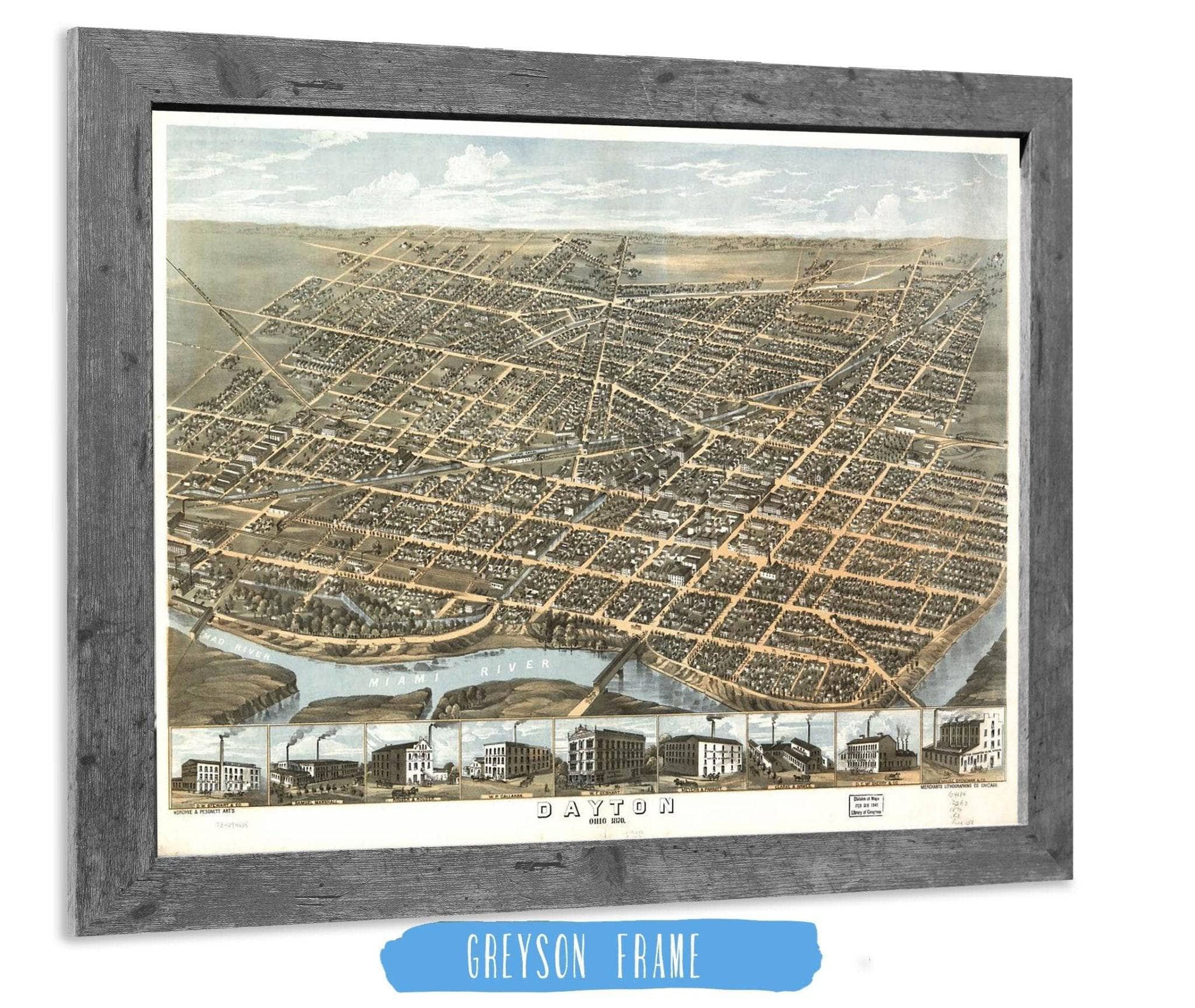 Dayton Ohio 1870 State of Ohio - Image 6