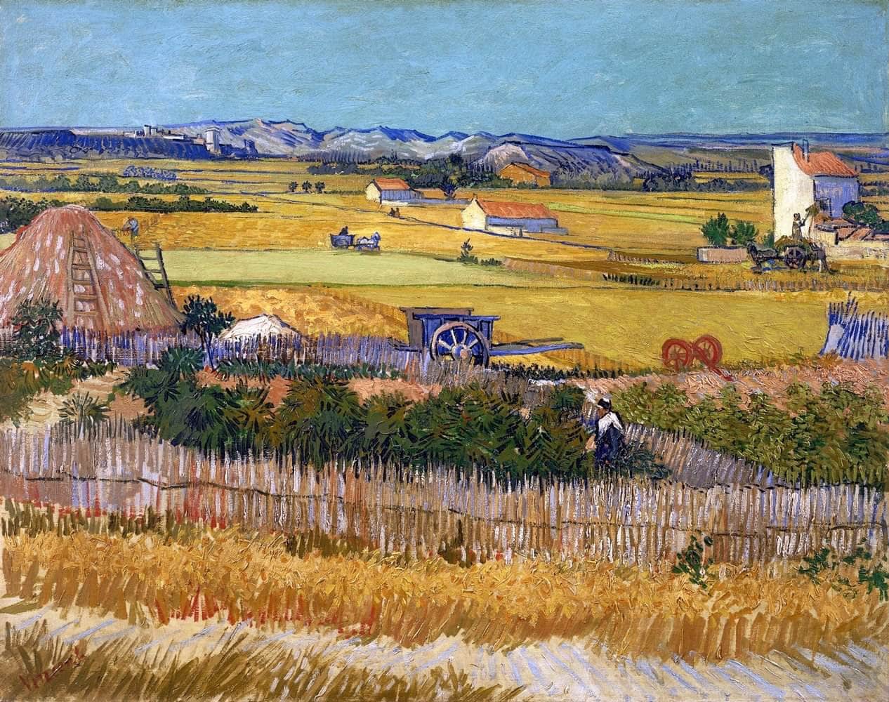 De Oogst The Harvest Painting Vincent Van Gogh Canvas Art - Image 5