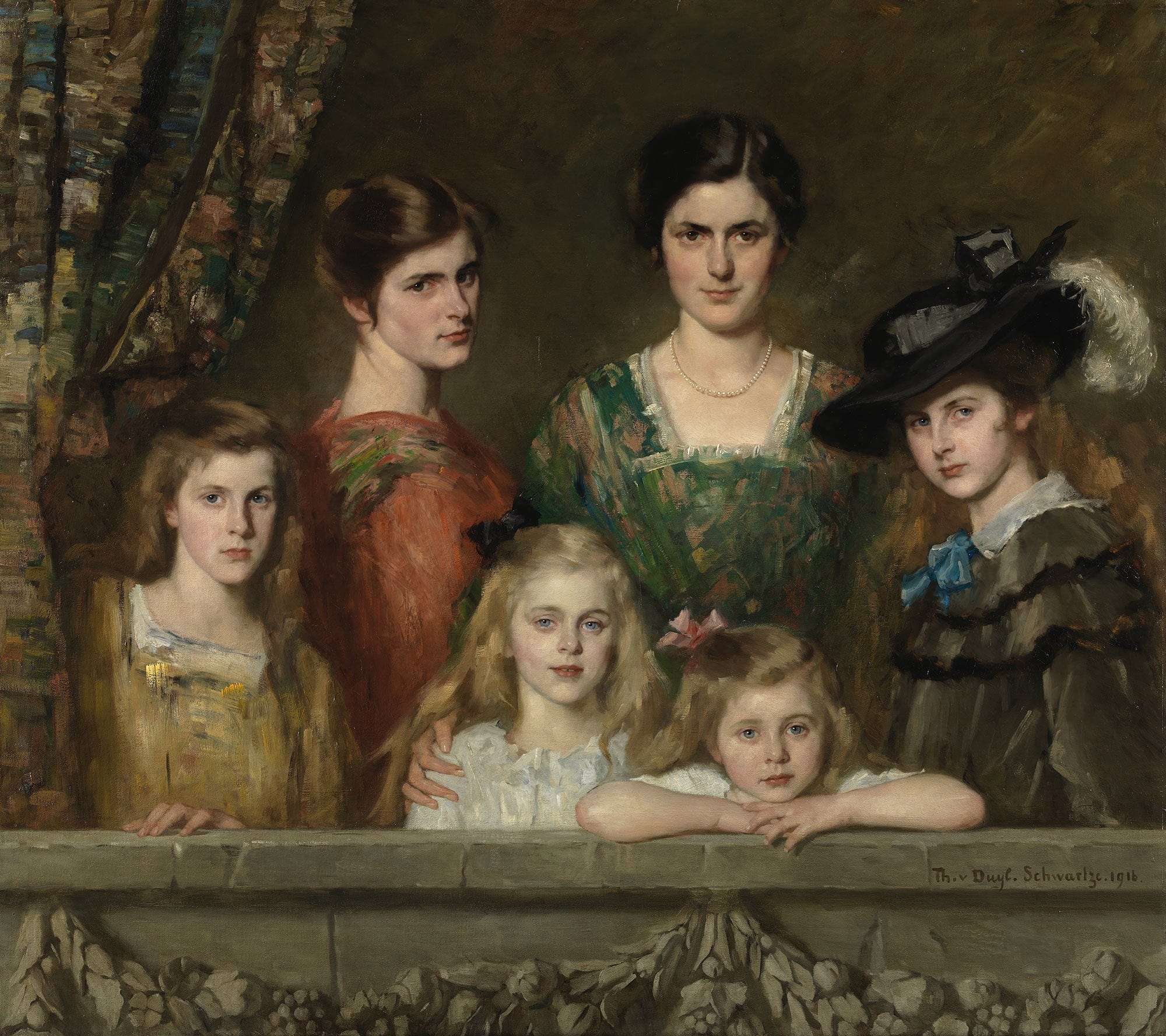 De Zes Dochters Boissevain by Therese Schwartze