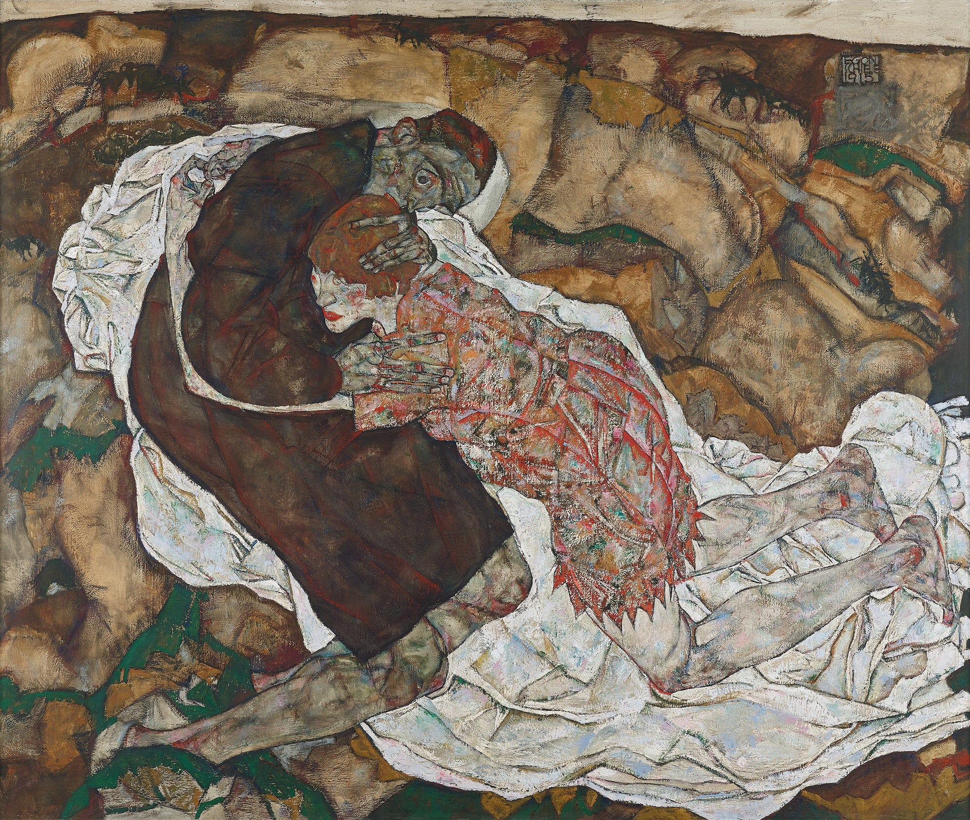 Death And Girl by Egon Schiele - Image 2