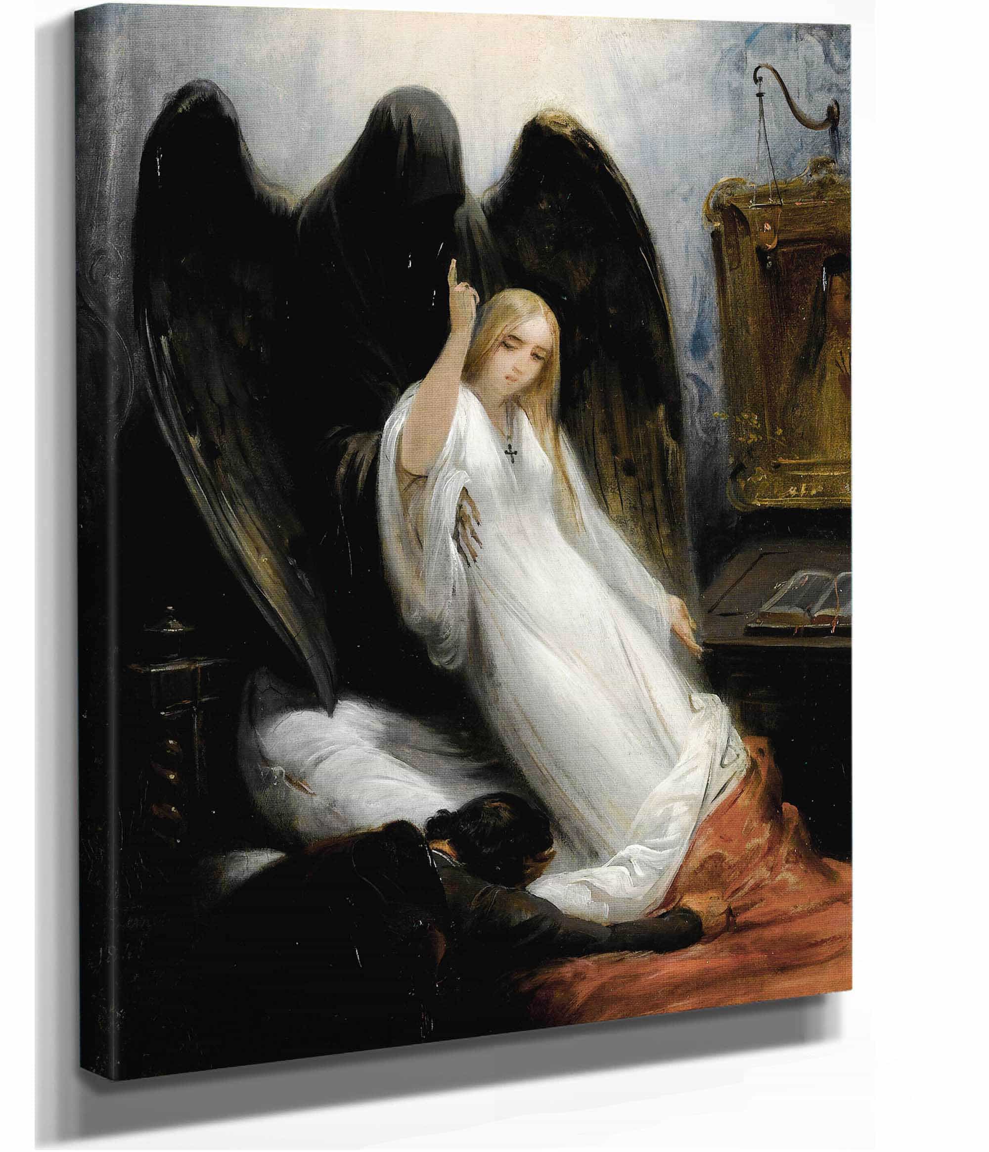 Death And The Maiden by Horace Vernet - Image 2