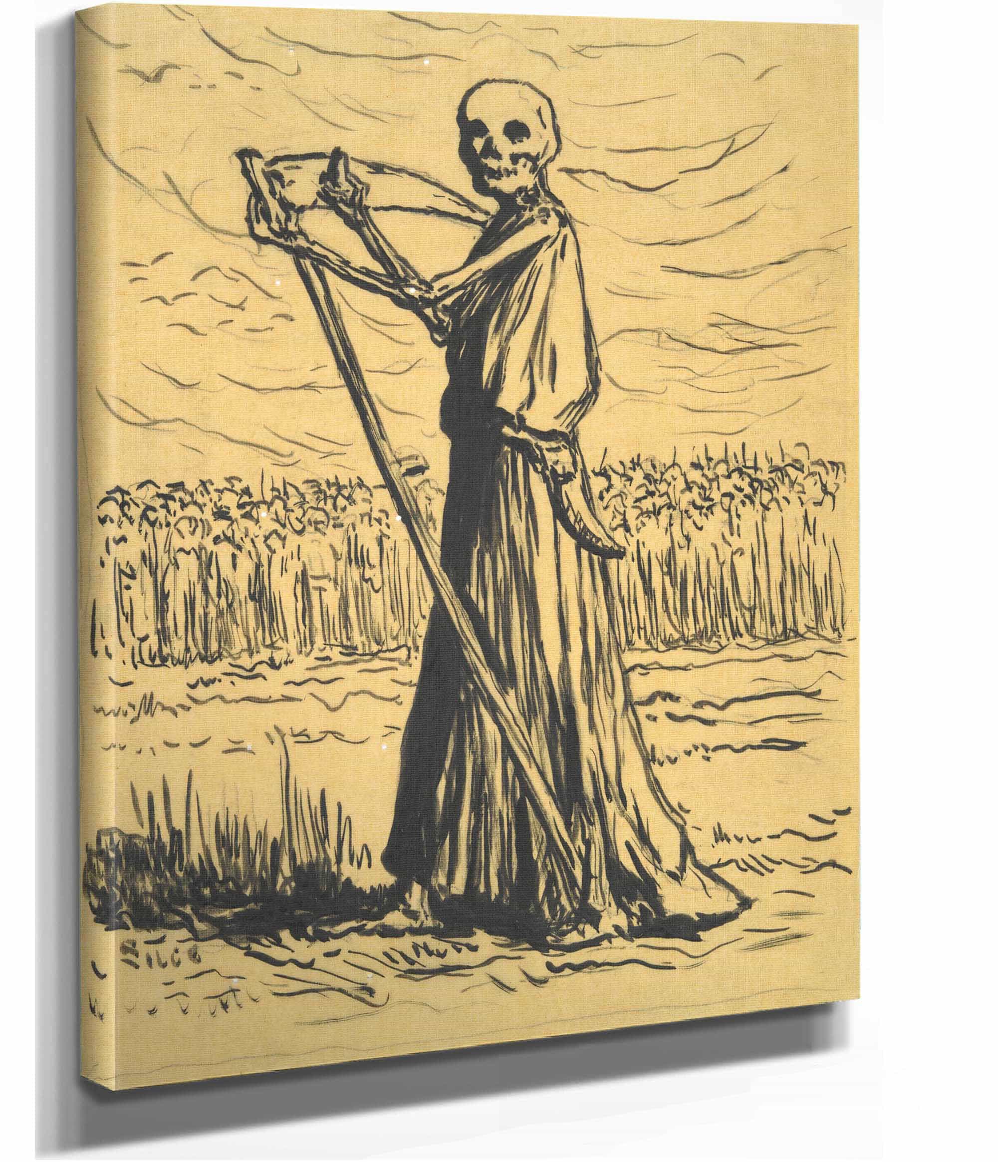 Death As A Reaper Late Th Early Th Century by Maximilien Luce - Image 2